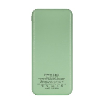 Повербанк 10000mAh Power Bank Kraft KPB-2010FC Green 22.5W QC3.0 Повербанк 10000mAh Power Bank Kraft KPB-2010FC Green 22.5W QC3.0