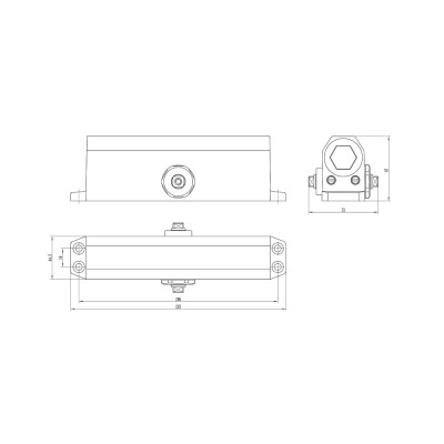 Дверной доводчик Dortec DT-64 Brown Дверной доводчик Dortec DT-64 Brown