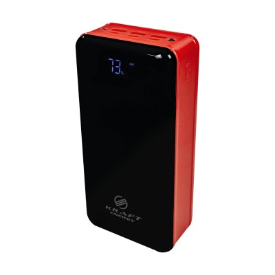 Повербанк 50000mAh Power Bank Kraft KPB-1650L Red 2 светодиоды Повербанк 50000mAh Power Bank Kraft KPB-1650L Red 2 светодиоды