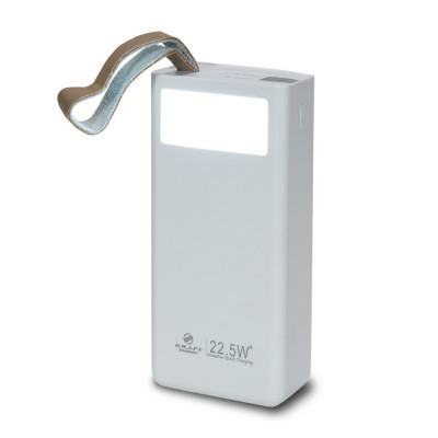 Повербанк 20000mAh Power Bank Kraft TPB-2320 White 22.5W QC3.0 LED-фонарь Повербанк 20000mAh Power Bank Kraft TPB-2320 White 22.5W QC3.0 LED-фонарь