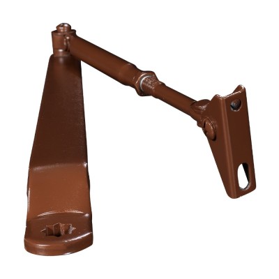 Колено для доводчиков Dortec DT65ARM Brown с фиксацией дверей в открытом положении