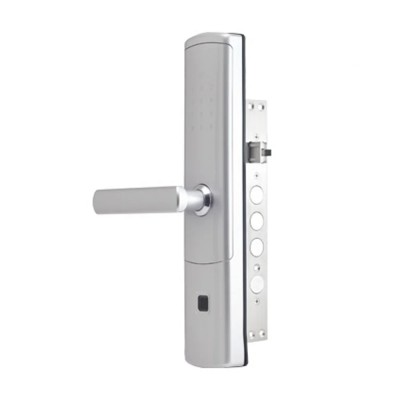 Замок біометричний автономний Trinix TRL-5111BTF Silver Right з Bluetooth, зчитувачем відбитків пальців і карт Mifare