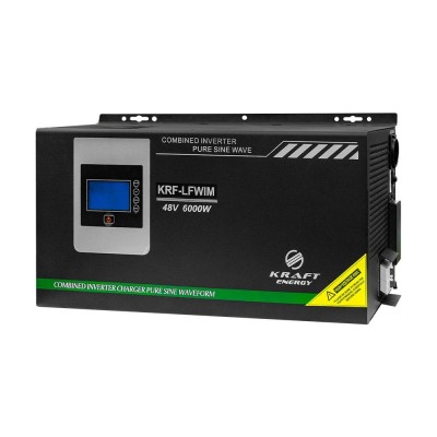 Комплект резервного питания: гибридный инвертор на 6kW Kraft + 4 шт. 12В 100Ач Trinix 12V100Ah/20Hr AGM