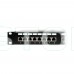 Патч-панель 24 порти NVC-PN-12/24 CAT5/CAT6 19" 1U екранована