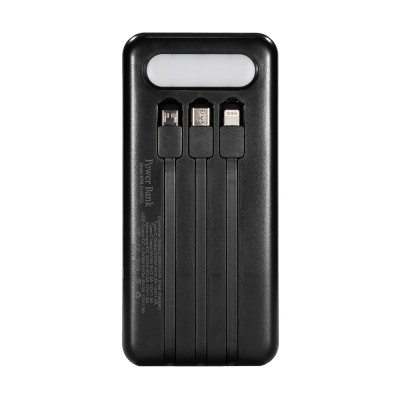 Повербанк 20000mAh Power Bank Kraft KPB-2120FCL Black 22.5W QC3.0 LED-фонарь