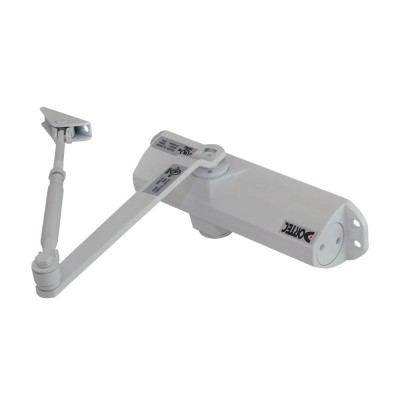 Дверной доводчик Dortec DT-83H White с фиксацией дверей в открытом положении