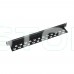 Кабельный организатор Trinix TRX-1U/CM-BH Black со щеткой и кабельными вводами
