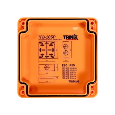 Вогнестійка розподільна коробка Trinix TFB-105P 4x3.5 Вогнестійка розподільна коробка Trinix TFB-105P 4x3.5
