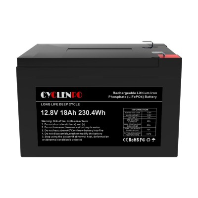 Акумуляторна батарея літій-залізо-фосфатна 12.8В 18Аг Cyclen 12.8V 18AH LiFePo4 Акумуляторна батарея літій-залізо-фосфатна 12.8В 18Аг Cyclen 12.8V 18AH LiFePo4