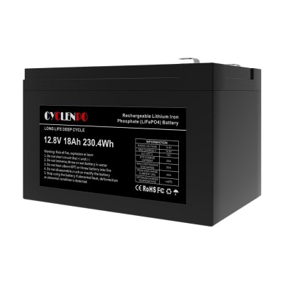 Акумуляторна батарея літій-залізо-фосфатна 12.8В 18Аг Cyclen 12.8V 18AH LiFePo4 Акумуляторна батарея літій-залізо-фосфатна 12.8В 18Аг Cyclen 12.8V 18AH LiFePo4