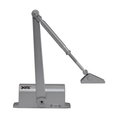 Дверной доводчик Dortec DT-62H Silver с фиксацией дверей в открытом положении
