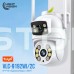 IP PTZ-відеокамера з WiFi 4Mp (2*2Mp) Light Vision VLC-9192WI/2C (Tuya) f=3.6mm+3.6mm, ІЧ+LED-підсвічування, з мікрофоном
