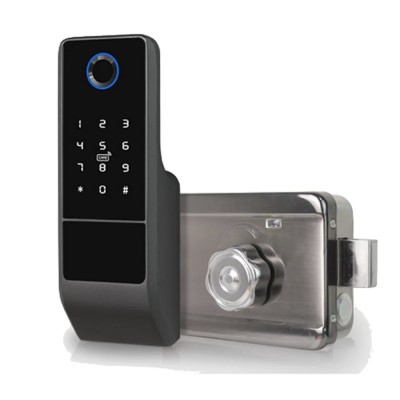 Замок биометрический автономный Trinix TRL-5201BTFW Black Left с Bluetooth, считывателем отпечатков пальцев и карт Mifare Замок биометрический автономный Trinix TRL-5201BTFW Black Left с Bluetooth, считывателем отпечатков пальцев и карт Mifare