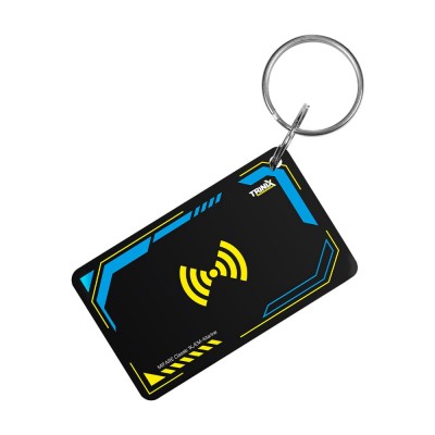 Ключ-брелок EM-Marine+Mifare Trinix Proximity-key EM+MF epoxy прямоугольный 30*50 мм желто-голубой