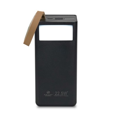 Повербанк 50000mAh Power Bank Kraft TPB-2350 Black 22.5W QC3.0 LED-фонарь