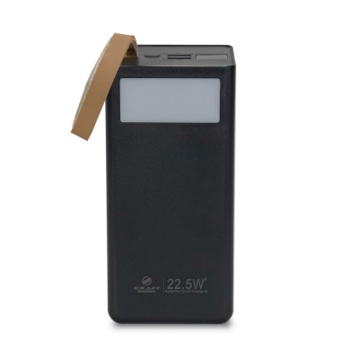 Повербанк 50000mAh Power Bank Kraft TPB-2350 Black 22.5W QC3.0 LED-фонарь