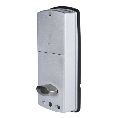 Замок біометричний автономний Trinix TRL-5203BTF Silver Right з Bluetooth, зчитувачем відбитків пальців і карт Mifare