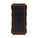 Повербанк с солнечной панелью 20000mAh Power Bank Kraft KPB-U1830WFCS Orange беспроводная зарядка LED-фонарь