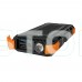 Повербанк с солнечной панелью 20000mAh Power Bank Kraft KPB-U1830WFCS Orange беспроводная зарядка LED-фонарь