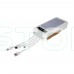 Повербанк 20000mAh Power Bank Kraft KPB-1120L White LED-фонарь Повербанк 20000mAh Power Bank Kraft KPB-1120L White LED-фонарь