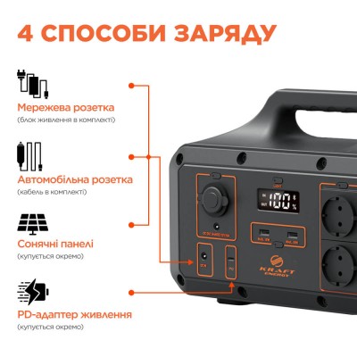 Портативный источник питания KPS-800PX(PGH500P-S) Kraft Портативный источник питания KPS-800PX(PGH500P-S) Kraft