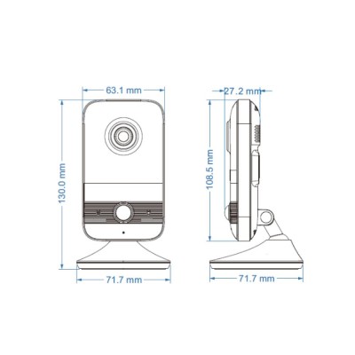 IP-видеокамера с WiFi 4MP TVT TD-C14 f=2.1mm с микрофоном