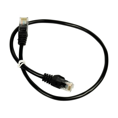 Патч-корд мережевий Trinix UTP, RJ-45, CAT.5 1m Black Патч-корд мережевий Trinix UTP, RJ-45, CAT.5 1m Black