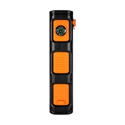 Повербанк с солнечной панелью 30000mAh Power Bank Kraft KPB-U1930HCSL Orange фонарь, динамогенератор