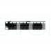 Патч-панель 24 порти Keystone NVC-P-16/24 19" 1U неекранована, з заднім організатором кабелю