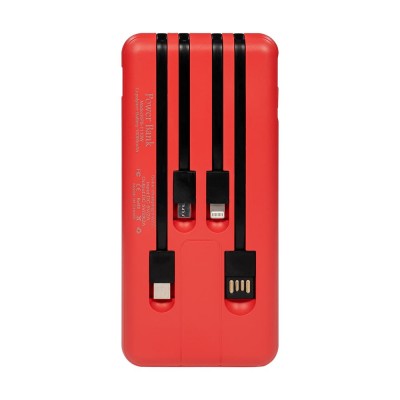Повербанк 10000mAh Power Bank Kraft KPB-1110W Red беспроводная зарядка Повербанк 10000mAh Power Bank Kraft KPB-1110W Red беспроводная зарядка