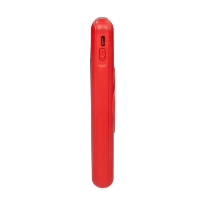Повербанк 10000mAh Power Bank Kraft KPB-1110W Red беспроводная зарядка Повербанк 10000mAh Power Bank Kraft KPB-1110W Red беспроводная зарядка