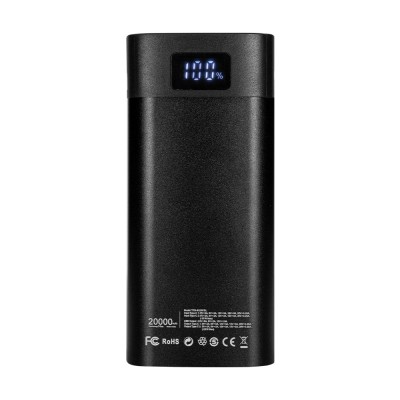 Повербанк 20000mAh Power Bank Trinix TPB-6520PDL Black 65W PPS LED-фонарь