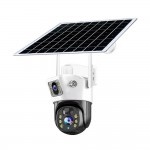 IP PTZ видеокамера автономная с 4G и солнечной панелью Light Vision 2Mp+2Mp VLC-9192IG/2C (Solar) White f=4mm, на аккумуляторных батареях