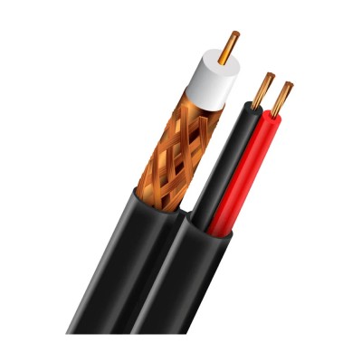 Кабель коаксиальный RG-59+2*0.5 CU 0.8mm Outdoor Trinix 305m Кабель коаксиальный RG-59+2*0.5 CU 0.8mm Outdoor Trinix 305m