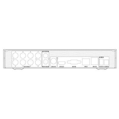 MHD-відеореєстратор 8-канальний 8Mp TVT TD-2108NS-HC-H