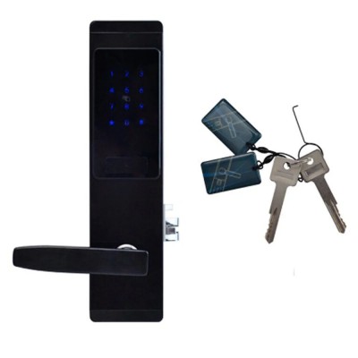 Замок электромеханический автономный Trinix TRL-5102BT Black Left с Bluetooth и считывателем Mifare