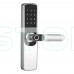 Замок біометричний автономний Trinix TRL-5204BTF Silver з Bluetooth, зчитувачем відбитків пальців і карт Mifare