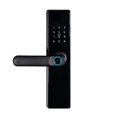 Замок биометрический автономный Trinix TRL-5402BTF Black с Bluetooth, считывателем отпечатков пальцев и карт Mifare Замок биометрический автономный Trinix TRL-5402BTF Black с Bluetooth, считывателем отпечатков пальцев и карт Mifare