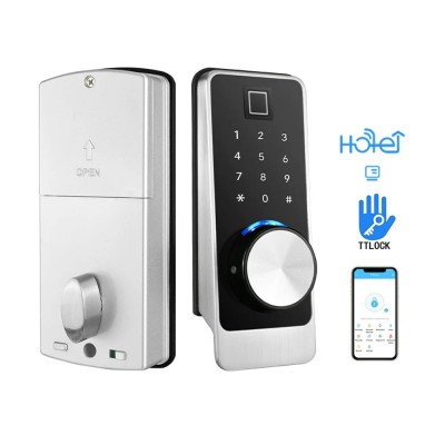 Замок биометрический автономный Trinix TRL-5203BTF Silver Left с Bluetooth, считывателем отпечатков пальцев и карт Mifare Замок биометрический автономный Trinix TRL-5203BTF Silver Left с Bluetooth, считывателем отпечатков пальцев и карт Mifare