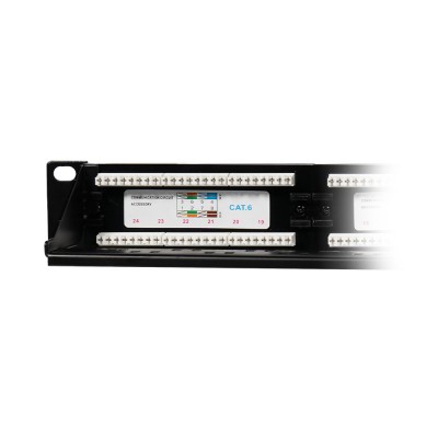 Патч-панель 24 порта NVC-PN-01/24 CAT5/CAT6 19" 1U неэкранированная, с задним организатором кабеля Патч-панель 24 порта NVC-PN-01/24 CAT5/CAT6 19" 1U неэкранированная, с задним организатором кабеля