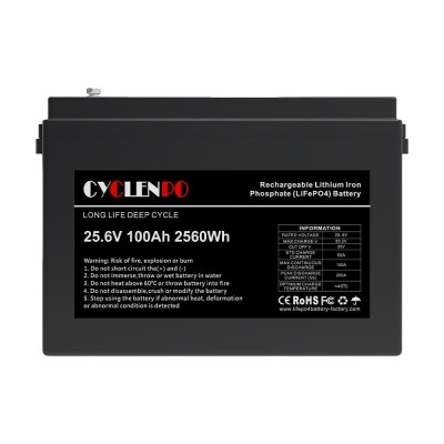 Аккумуляторная батарея литий-железо-фосфатная 25.6В 100Аг Cyclen 25.6V 100AH LiFePo4