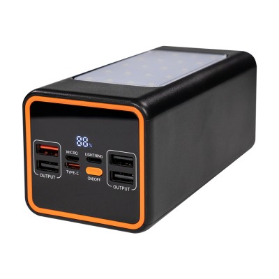 Повербанк 50000mAh Power Bank Kraft KPB-2450FCL Black 22.5W QC3.0 LED-фонарь Повербанк 50000mAh Power Bank Kraft KPB-2450FCL Black 22.5W QC3.0 LED-фонарь