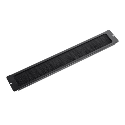 Кабельный ввод Trinix TRX-1U/CEB Black со щеткой для коммутационного шкафа 19" Кабельный ввод Trinix TRX-1U/CEB Black со щеткой для коммутационного шкафа 19"