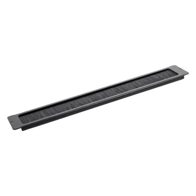 Кабельный ввод Trinix TRX-1U/CEB Black со щеткой для коммутационного шкафа 19" Кабельный ввод Trinix TRX-1U/CEB Black со щеткой для коммутационного шкафа 19"