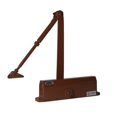 Дверной доводчик Dortec DT-516HA Brown с регулируемым углом фиксации дверей в открытом положении