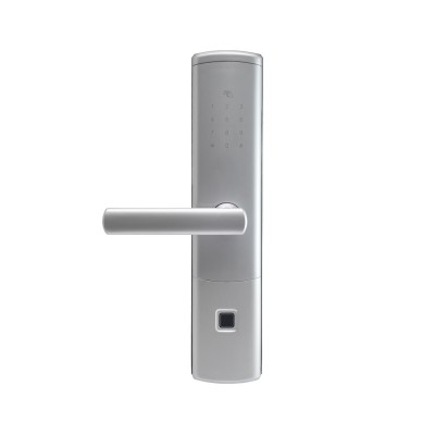 Замок биометрический автономный Trinix TRL-5111BTF Silver Left с Bluetooth, считывателем отпечатков пальцев и карт Mifare Замок биометрический автономный Trinix TRL-5111BTF Silver Left с Bluetooth, считывателем отпечатков пальцев и карт Mifare